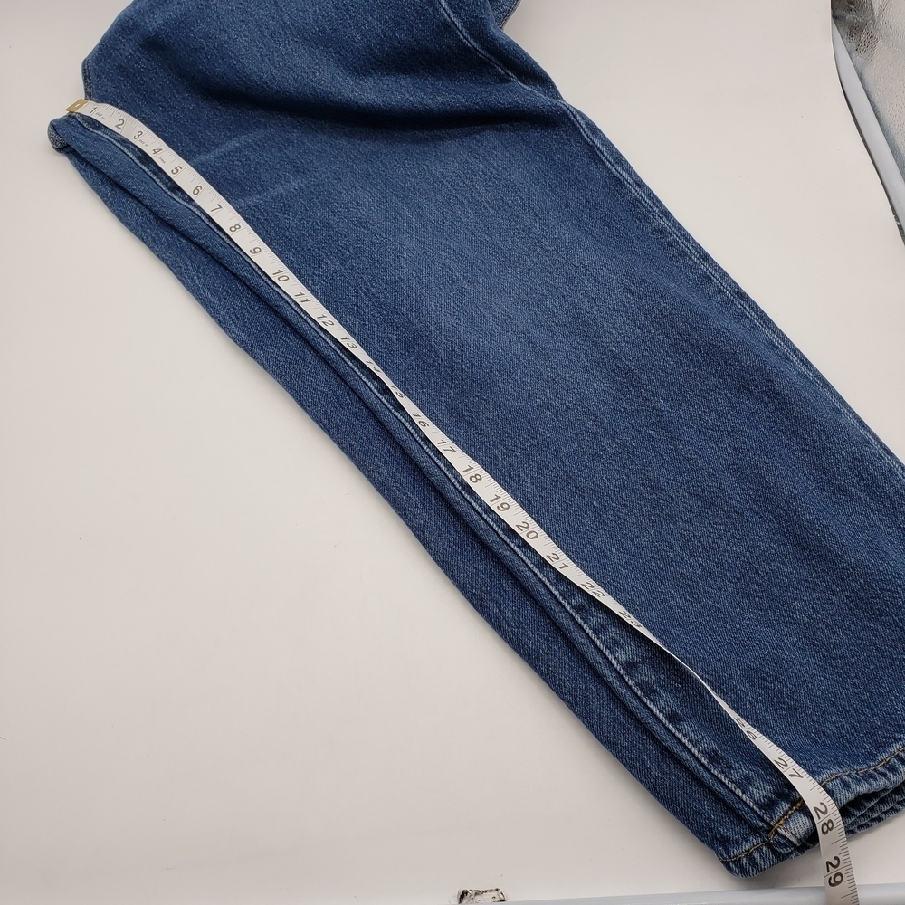Banana Republic Women US 31 Short High Rise Barrel Fit Denim Blue Jeans med wash - Picture 9 of 11